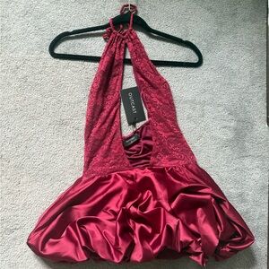 Outcast Red Halter Dress